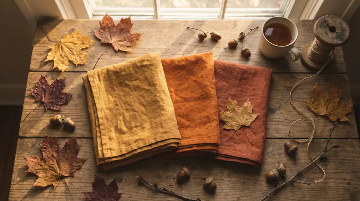 秋之枫染 - 植物染秋色布艺 | 麻豆