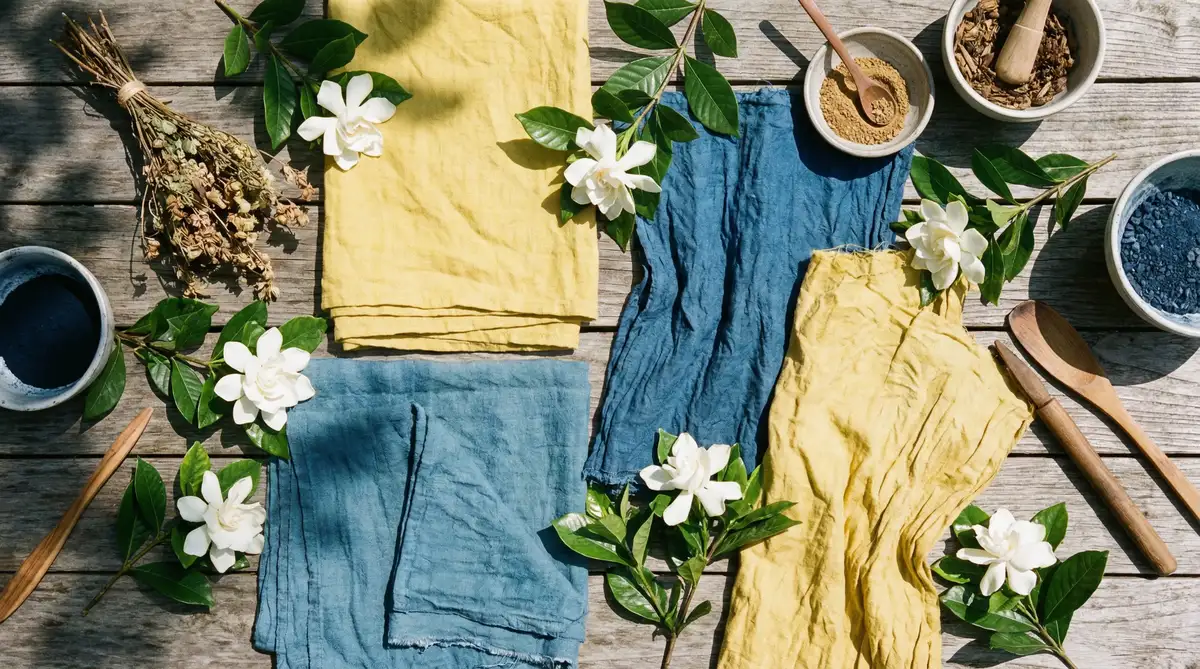 夏之栀染 - 栀子花黄植物染 | 麻豆