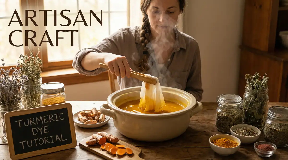 植物染教学：姜黄染色技巧 | 麻豆